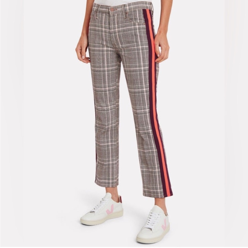 Mother Brand The Insider Ankle Plaid Pant 25